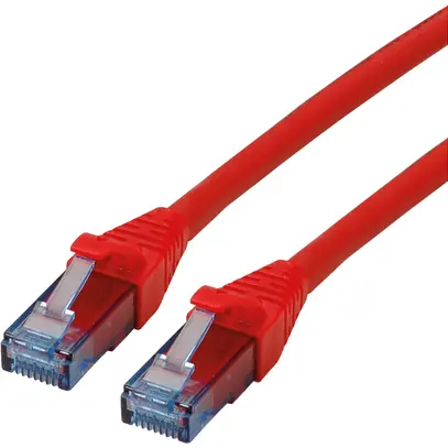 Patchkabel RJ45 ROLINE Kat.6A U/UTP AWG26 LSZH rot 3m 