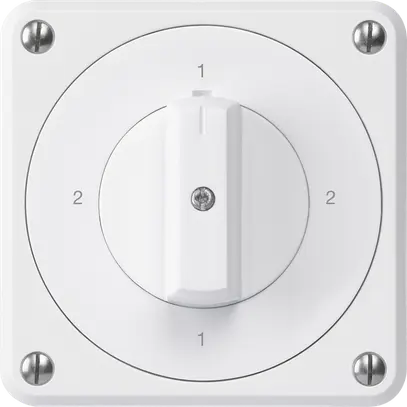 UP-Drehschalter robusto IP55 S3/1P weiss für Kombination 