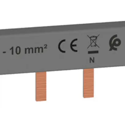 Pettine di raccordo HX³standard 2P 1Ph perno 10mm² 63A 213mm grigio 