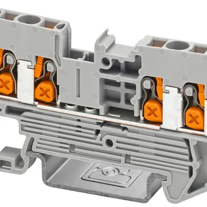 Morsetto di passaggio componibile PX XT 2,5-QUATTRO 4mm² 24A 800V 4×1 DIN35 gr 