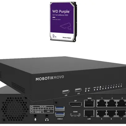 Sistema di videosorveglianza MOBOTIX Mx-NVR-Set5: 1×NVR-8 1×HDD 