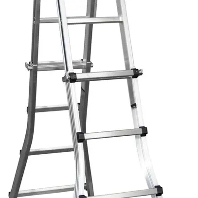 Echelle téléscopique Plica Clik Clak, 4×6 marches, aluminium 