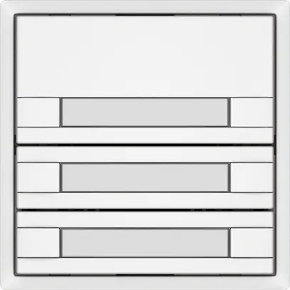 Universaltaster EDIZIO.liv UNI SNAPFIX® 12…48V o.LED 3× 2-Tbed.Pap.ws 