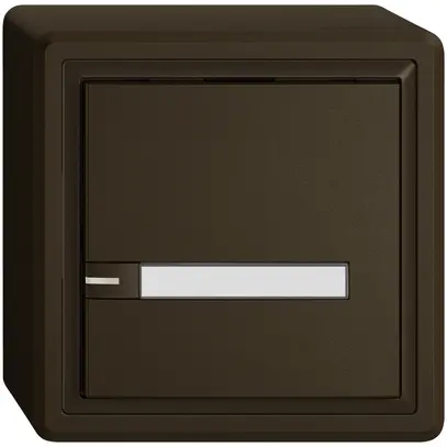 Pulsante universale AP EDIZIO.liv UNI SNAPFIX® 12…48V c.LED 1× com.1T targ.ma 