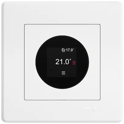 Termostato ambiente INC EDIZIO.liv SNAPFIX® 230VAC 4…30°C 96×96mm bianco 