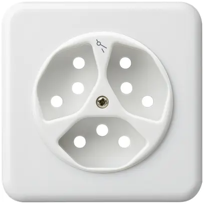 Kit frontale INC basico 3×tipo 13/1 86×86mm bianco con protezione bambini 