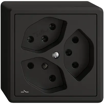 Presa AP EDIZIO.liv SNAPFIX® 3×T13 1×S ne 