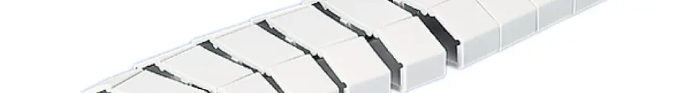 Canale di cavo R&M flessibile 1m, bianco 