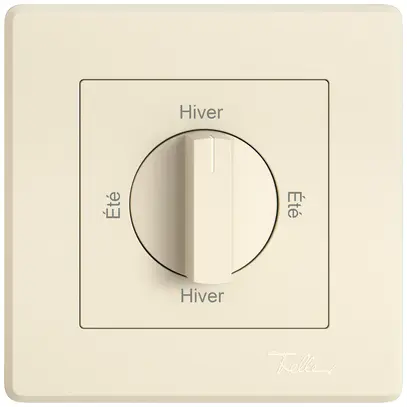 UP-Montageset EDIZIO.liv SNAPFIX® f.Drehschalter m.Griff Été-Hiver-Été-Hiver cr 