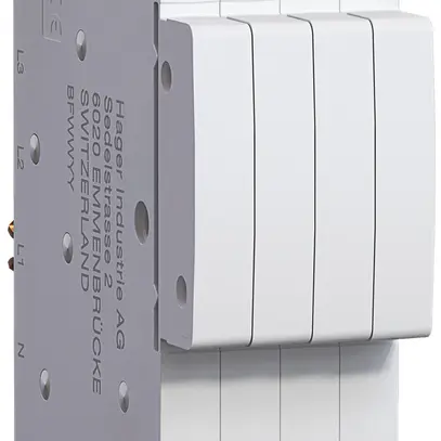 Blocco alimentazione Hager uniway 63A, 3LN, disposizione L1L3NL2, larghezza 36mm 