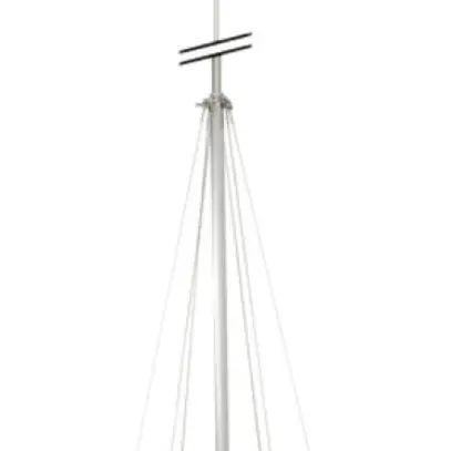 Kit di palo captatore Flury FL 89 AlL=12000mm,5 pezzi, indipendente 