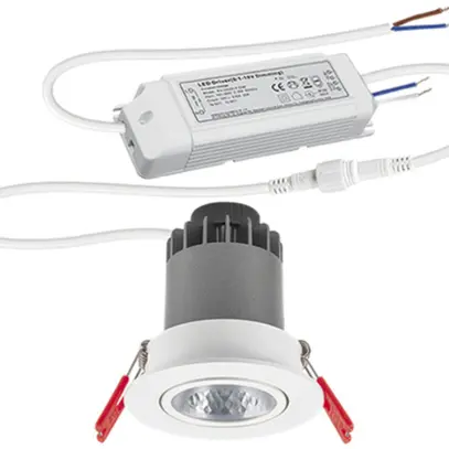 Downlight LED INS ESYLUX ALICIA 9W 4000K 610lm Ø75/68mm IP20, bianco 