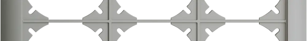 UP-Kopfzeile EDIZIOdue SNAPFIX® 2×3 horizontal 208×148mm hellgrau 
