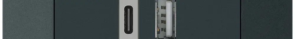 Presa di carica USB INC kallysto.trend 18W PD 1×tipo A 1×tipo C nero 