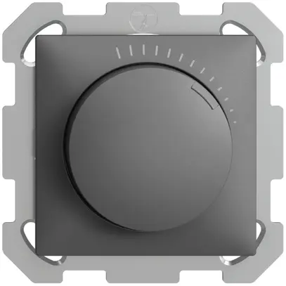 Régulateur de vitesse ENC EDUE 230VAC, 1 phase, 20…400VA, 77×77mm, gris foncé 