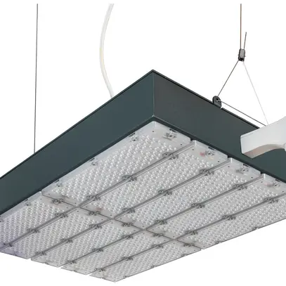 LED-Hallenstrahler Sylvania KubiXx AISLE PIR 276W 48300lm 840 IP65 DIM 732×460 