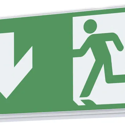 Lampada di segnalazione d'emergenza LED AP AWKC-D-411-AT 6.1W 1h 340×175×100mm 