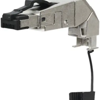 Spina RJ45 cat.6A schermato assemblaggio campo 360° IP20 