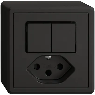 Combinaison AP EDIZIO.liv SNAPFIX® 2×schéma 3+T13 avec shutter no 