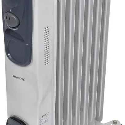 Radiatore OFR 7A, 1.5kW 230V 4.5kg 20×65×25cm bianco/grigio 