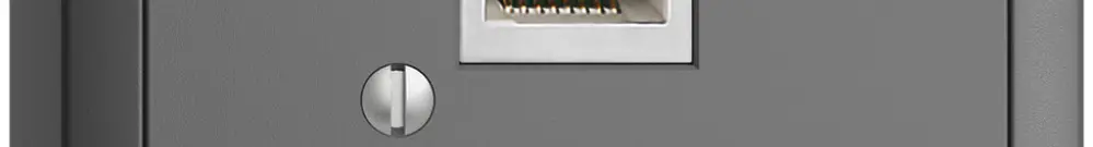 Scatola AP 1×RJ45/s 8P EDIZIOdue grigio scuro R&M swissline 