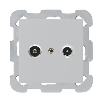 Prise antenne ENC kallysto R/TV montage B 14dB 2GHz gris clair 