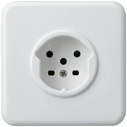 Presa INC HA basico tipo 15 con morsetti a innesto bianco 