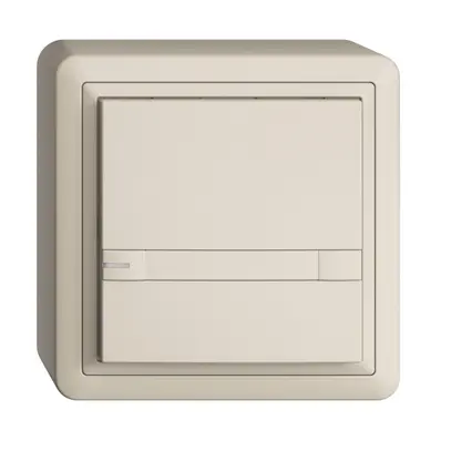 Poussoir KNX RGB AP EDUE, 250mW, a.LED RGB, papier, 1×pouss., C.2×T., crema 