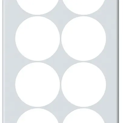 Plaque de recouvrement ENC origin 4×2 Ø58mm 152×272mm blanc 