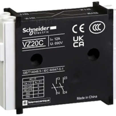 Contatto ausiliare Schneider Electric 2Ch 6A 230V 