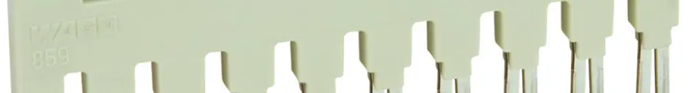 Pettine collettore WAGO 10 18A 250V isolato grigio chiaro 