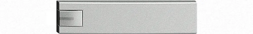 Tasto 1/4 KNX/elettronic.c.LED EDIZIOdue comando semplice silver 