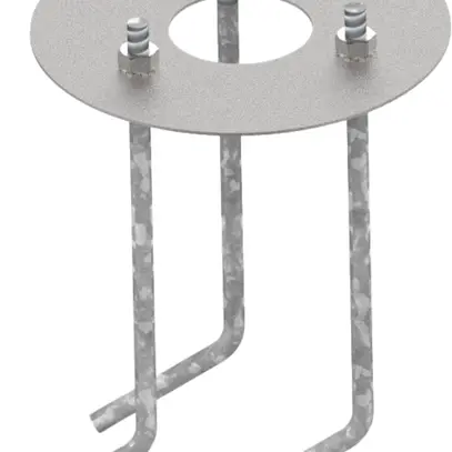 Kit d'ancrage béton pour Borne d'éclairage LED MATITA rond 