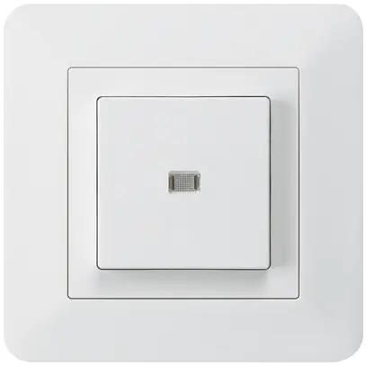 Pulsante luminoso INC kallysto.trend A-R/2P bianco 