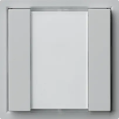 Poussoir universel ENC 2×KAL A avec LED gris clair 
