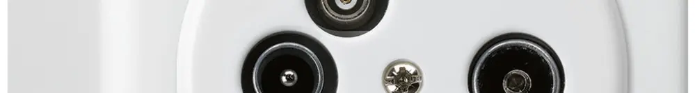 Prise d'antenne AP TV-R-données basico 23dB blanc 