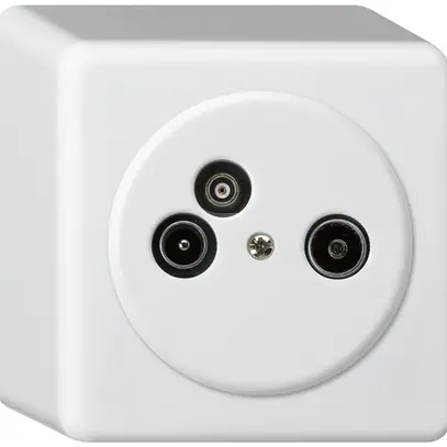 Prise d'antenne AP TV-R-données basico 23dB blanc 
