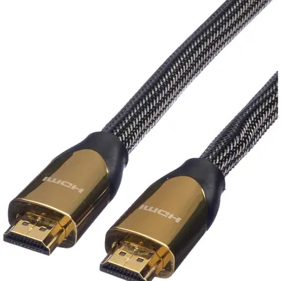 HDMI-Kabel ROLINE Premium 4K@60Hz (HDMI 2.0) HDR 3D Ethernet schwarz 2m 