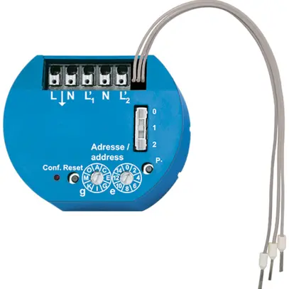 Attuatore Powerline 2 canali Demelectric PL-SAM2L 2 entrata 