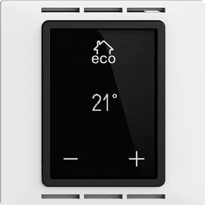 Termostato ambiente INC EDIZIOdue F bianco, con display, riscaldamento pavimento 