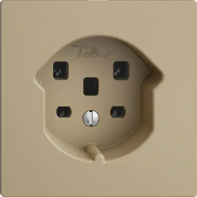 Presa INC EDIZIOdue T25 16A sand, morsetti a vite 