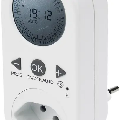 Minuteur Steffen numérique IP20 T12/T13 PE.24h avec 30min interv. 