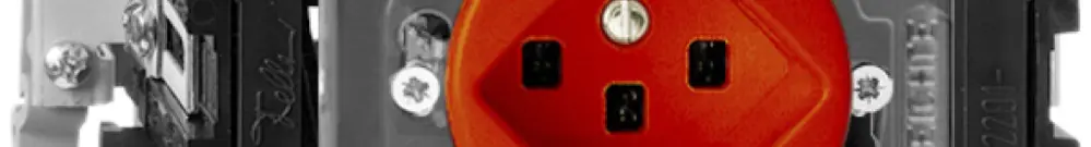 Prise INC FH T23 orange, 49…69mm Snap, avec bornes enfichables 