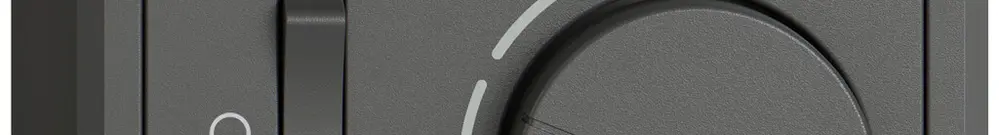 Termostato ambiente AP EDIZIO.liv SNAPFIX® con interruttore 230VAC 50Hz grs 