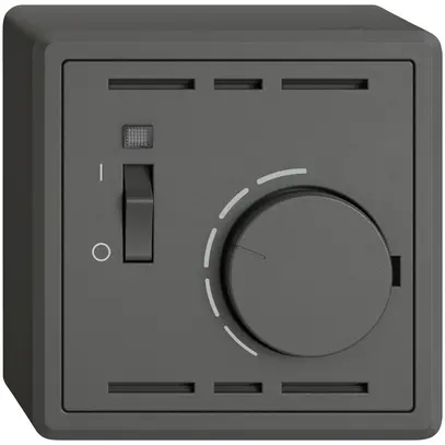 Termostato ambiente AP EDIZIO.liv SNAPFIX® con interruttore 230VAC 50Hz grs 