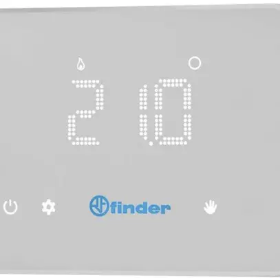 Termostato ambiente AP Finder BLISS Wi-Fi 1C.91, 1C 5A/250VAC, 5…37°C, bianco 