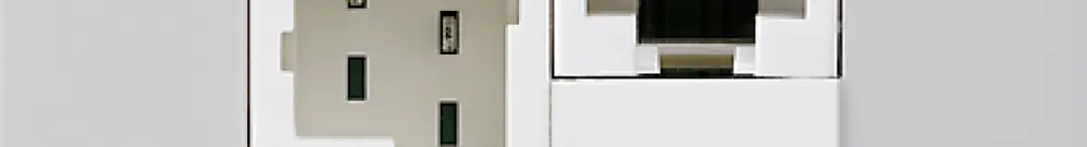 Scatola INC kallysto 1×RJ45u+1×TT83 grigio chiaro 