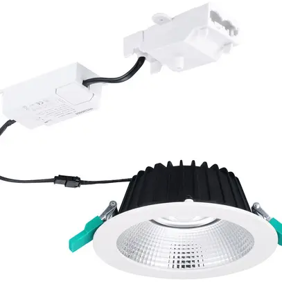 Plafonnier LED INC INSAVER SLIM 150 UGR19 9W 875lm 940 IP44 blanc 