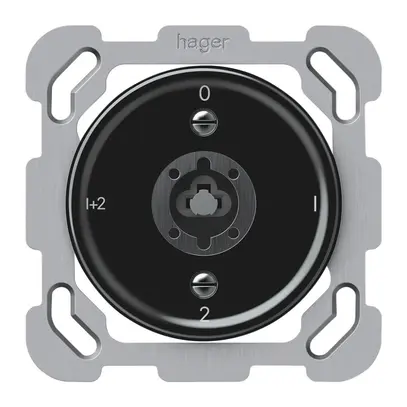 Interruttore a chiave INC origin comm.serie 1/1L 16A 250V 0-1-2-1+2 77×77mm ne 
