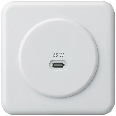 Prise de charge USB ENC Hager basico type C 65W 3250mA blanc 